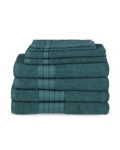 Good Morning Badgoedset 100% katoen - dark green - 8 delig