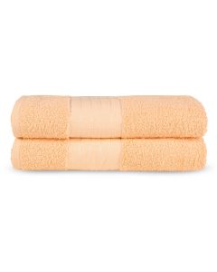 Good Morning Badstof Badlaken 100% Katoen 70x140cm - peach - Set van 2