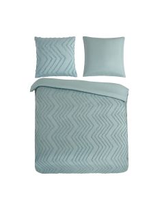 Pure Dekbedovertrek Micropercal Zigzag - green