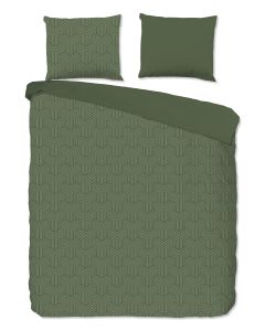 Pure Dekbedovertrek Micropercal Groningen - olive green