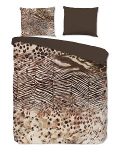 Pure Dekbedovertrek Micropercal Skins - brown