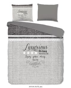 Pure Dekbedovertrek Micropercal Suite - grey