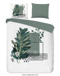 Pure Dekbedovertrek Micropercal Green Boho - green