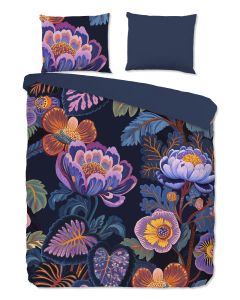 Pure Dekbedovertrek Micropercal Sharira - dark blue