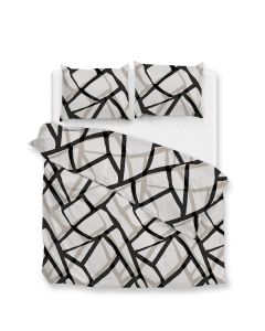 Zo Home Dekbedovertrek Flanel Serena - grey