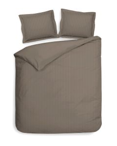 Heckett Lane Dekbedovertrek Katoen Satijn Banda - taupe grey