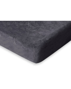 Eleganzzz Hoeslaken Flanel Fleece 35cm Hoekhoogte - dark grey