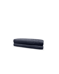 Eleganzzz Badstof Handdoek 100% Katoen 50x100cm - dark grey - Set van 2