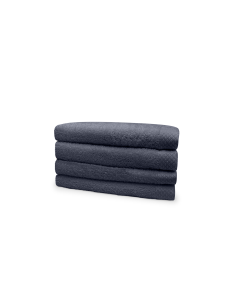 Eleganzzz Badstof Handdoek 100% Katoen 50x100cm - dark grey - set van 4