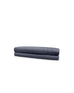 Eleganzzz Badstof Handdoek 100% Katoen 60x110cm - dark grey - Set van 2