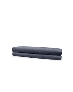 Eleganzzz Badstof Badlaken 100% Katoen 70x140cm - dark grey - set van 2