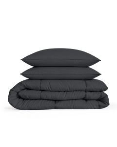Eleganzzz Eazy Dekbed Zonder Overtrek Inclusief Kussenslopen - anthracite
