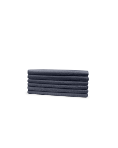 Eleganzzz Badstof Gastendoek 100% Katoen 30x50cm - dark grey - set van 6