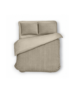 Eleganzzz Dekbedovertrek Teddy Rib Fleece - beige