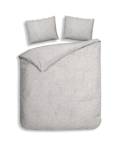Heckett Lane Dekbedovertrek Katoen Twill Broidy - natural