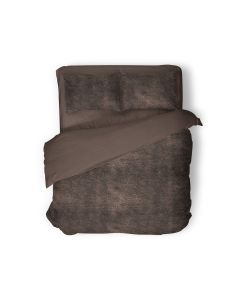 Eleganzzz Dekbedovertrek Flanel Fleece - brown