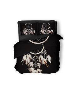 Eleganzzz Dekbedovertrek Micropercal Catch the Dream - black