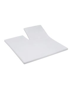 Cinderella Splittopper Single Split Hoeslaken Katoen Satijn - light grey
