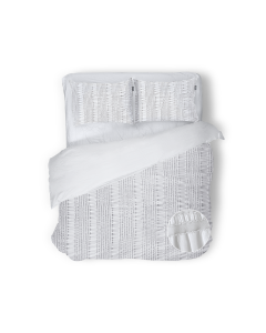 Eleganzzz Dekbedovertrek Micropercal Pure Stitches - crystal white