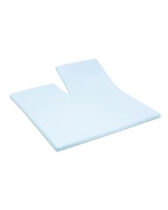 Damai Splittopper Single Split Hoeslaken Biologisch Katoen Satijn - sky blue