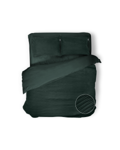 Eleganzzz Dekbedovertrek Micropercal Serenity Flow - deep teal
