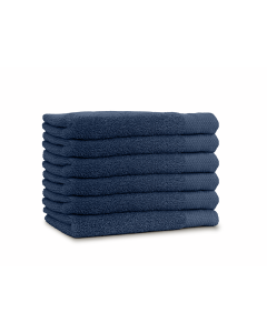 LINNICK Diamond Badstof Handdoek 60x110cm - ocean blue - set van 6