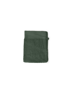 LINNICK Diamond Badstof Washand 100% Katoen 16x21cm - olive green - set van 12