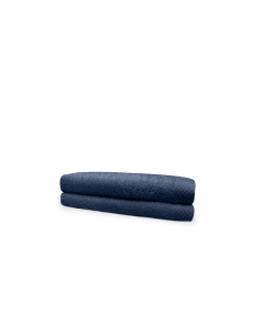 Eleganzzz Badstof Handdoek 100% Katoen 50x100cm - ocean blue - Set van 2