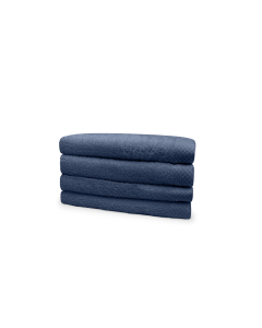 Eleganzzz Badstof Handdoek 100% Katoen 50x100cm - ocean blue - set van 4
