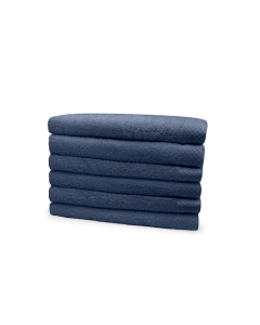 Eleganzzz Badstof Handdoek 100% Katoen 50x100cm - ocean blue - Set van 6