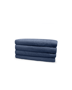 Eleganzzz Badstof Handdoek 100% Katoen 60x110cm - ocean blue - set van 4