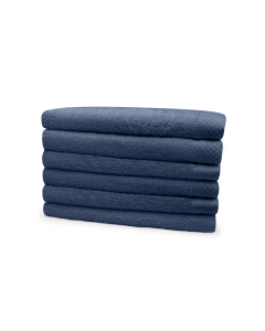 Eleganzzz Badstof Handdoek 100% Katoen 60x110cm - ocean blue - set van 6