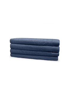 Eleganzzz Badstof Badlaken 100% Katoen 70x140cm - ocean blue - set van 4