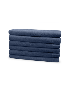 Eleganzzz Badstof Badlaken 100% Katoen 70x140cm - ocean blue - Set van 6