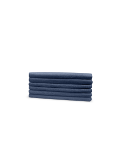 Eleganzzz Badstof Gastendoek 100% Katoen 30x50cm - ocean blue - set van 6