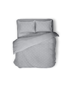 Dekbedovertrek Microvezel Tufted Luna Dots - grey