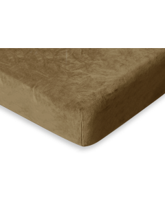 Eleganzzz Hoeslaken Flanel Fleece 35cm Hoekhoogte - gold