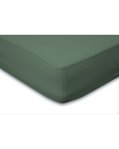 Eleganzzz Hoeslaken Katoen Perkal 35cm Hoekhoogte - grenat green