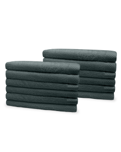 Eleganzzz Badstof Badlaken 100% Katoen 70x140cm - olive green - Set van 12