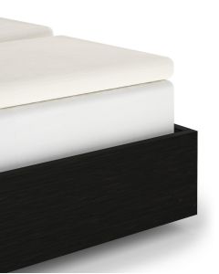 Heckett Lane Elementi Splittopper Hoeslaken Katoen Satijn - off white