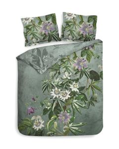 Heckett Lane Dekbedovertrek Katoen Twill Bertil - laurel green