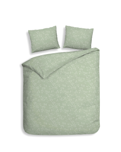 Heckett Lane Dekbedovertrek Flanel Alloro - laurel green