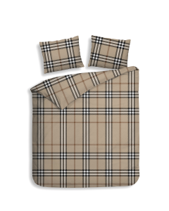 Heckett Lane Dekbedovertrek Flanel Leonardo - beige