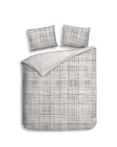 Heckett Lane Dekbedovertrek Katoen Twill Helgi - grey
