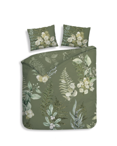 Heckett Lane Dekbedovertrek Katoen Twill Nathan - green