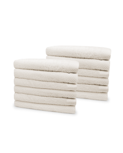 Eleganzzz Badstof Handdoek 100% Katoen 50x100cm - ivory - Set van 12