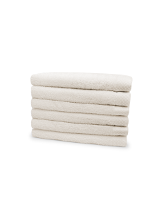 Eleganzzz Badstof Handdoek 100% Katoen 50x100cm - ivory - Set van 6