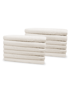 Eleganzzz Badstof Badlaken 100% Katoen 70x140cm - ivory - Set van 12