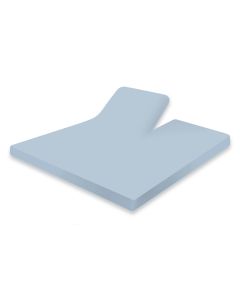Eleganzzz Splittopper Hoeslaken Jersey Katoen Stretch - licht blauw