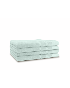 LINNICK Diamond Badstof Badlaken 100% Katoen 70x140cm - soft green - set van 4
